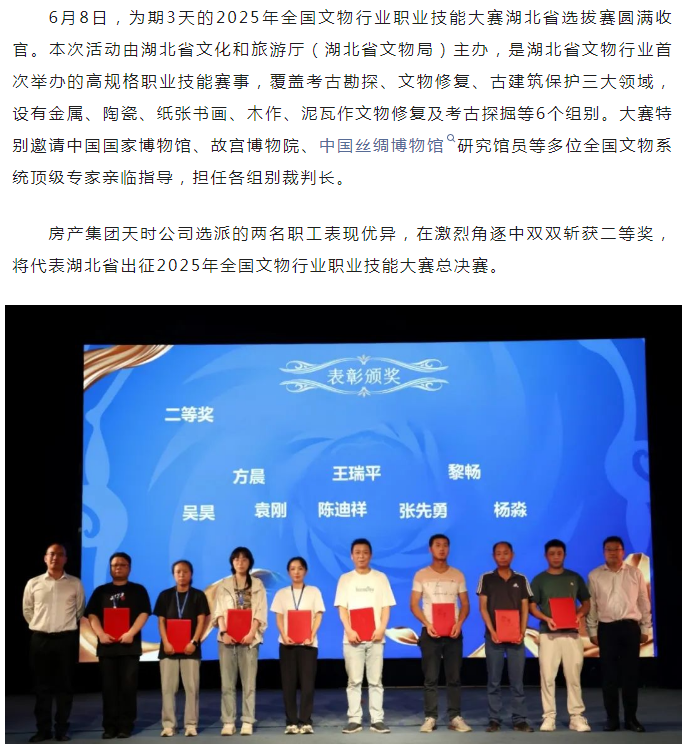 省赛突围，征战全国！天时江南(中国)官方在省文物行业职...